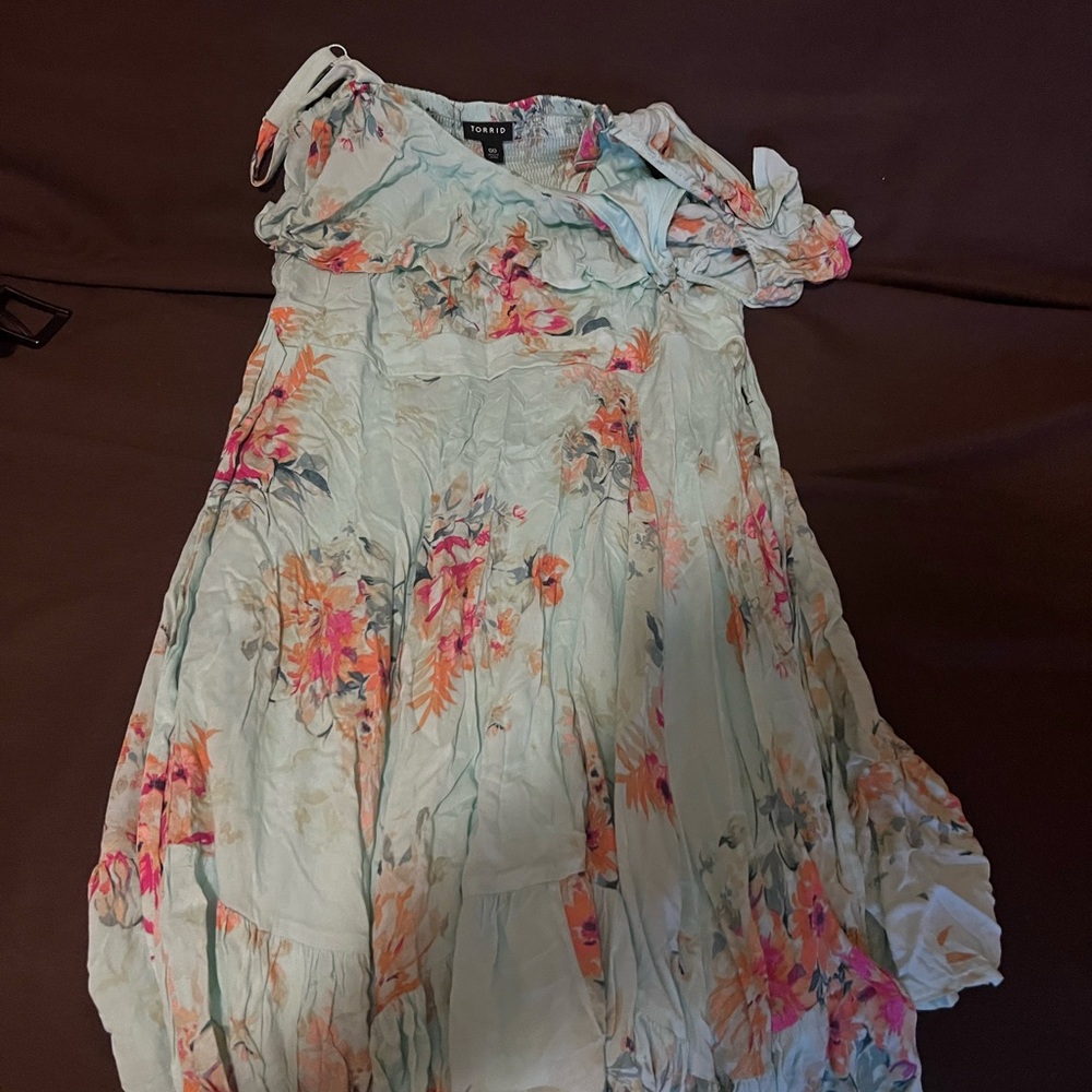 Torrid Multicolor Smocked Dress